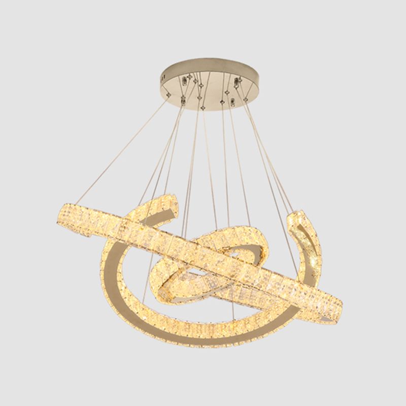 Ring Crystal Soffitto a sospensione Contemporanee Camera da letto Apparecchi di illuminazione