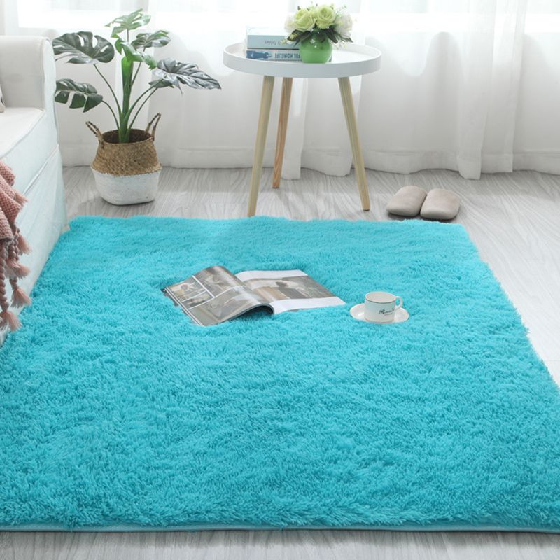 Soft Plain Rug Multicolor Nordic Style Carpet Polypropylene Washable Non-Slip Pet Friendly Rug for Home