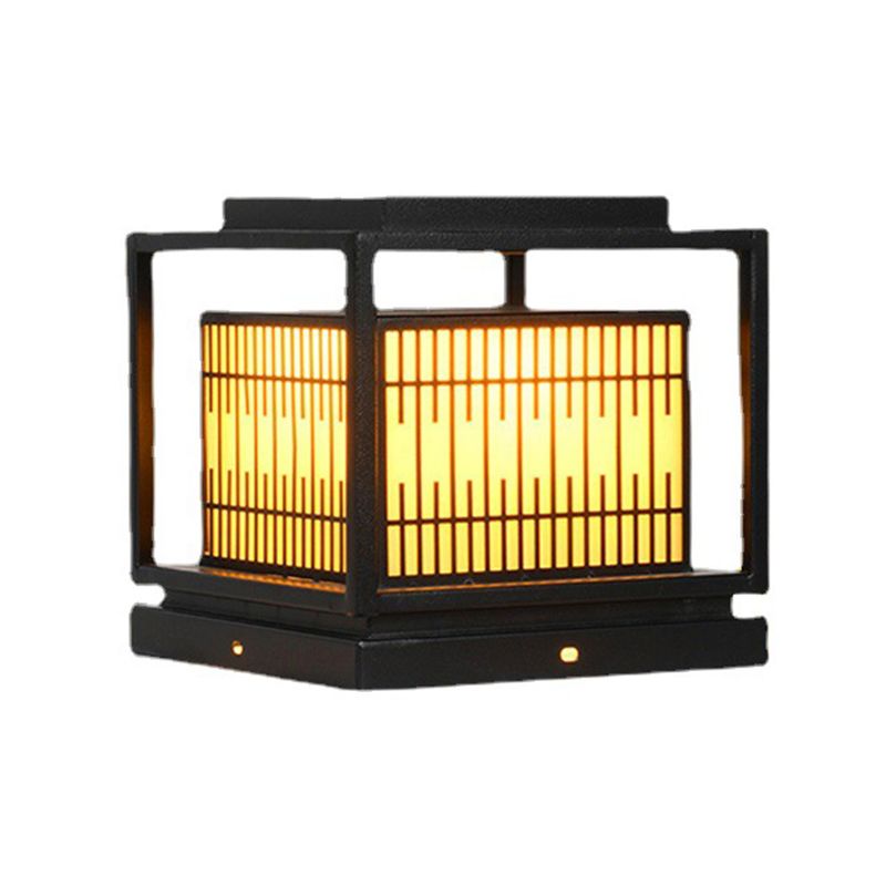 Modern LED Pillar Lighting Fixture Creative Solar Light for Yard