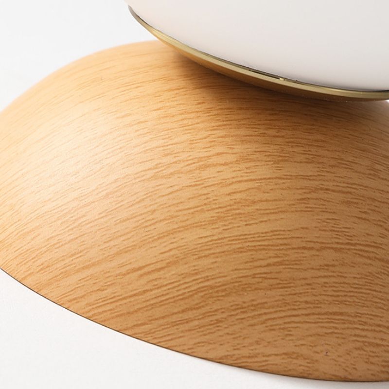 White Globe Flush Mount Lighting Modernism Glass Ceiling Light for Foyer