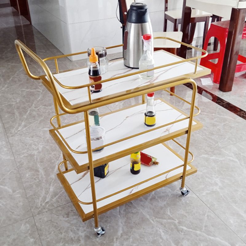 Rolling Contemporary Prep Table Metal Prep Table for Kitchen Use