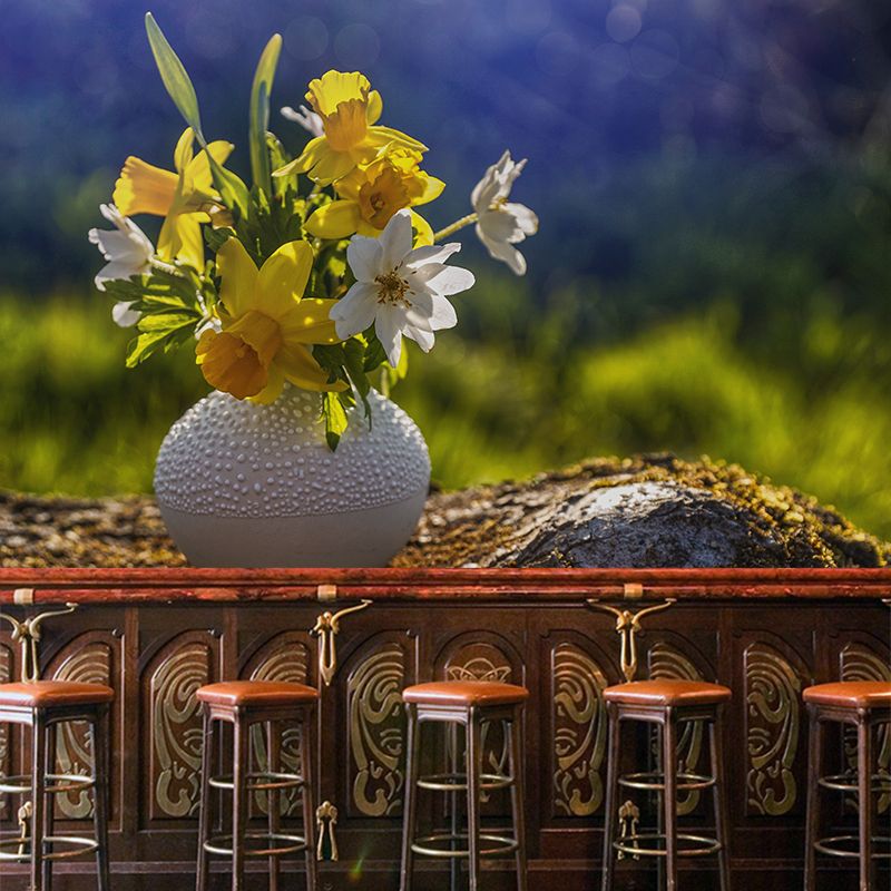 Minimalism Style Mural Wallpaper Flower Modern Wall Covering for Bedroom