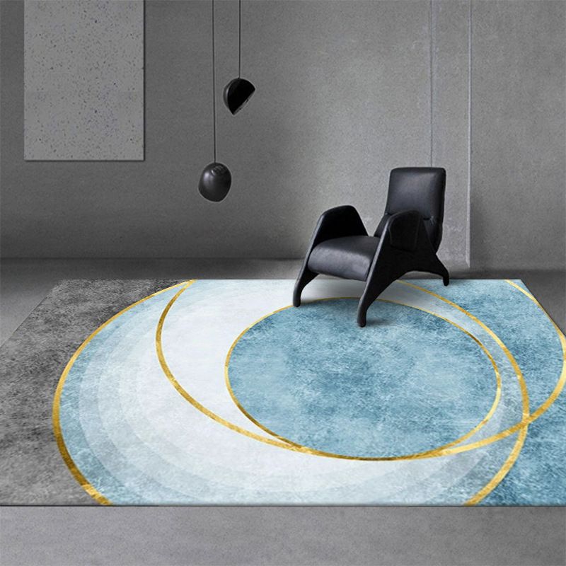 Zwart modern tapijt polyester patroon tapijt wasbaar tapijt voor woningdecoratie