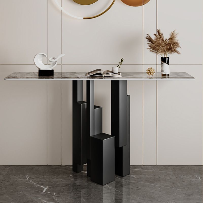 Modern Rectangle Console Accent Table Scratch Resistant Console Sofa Table