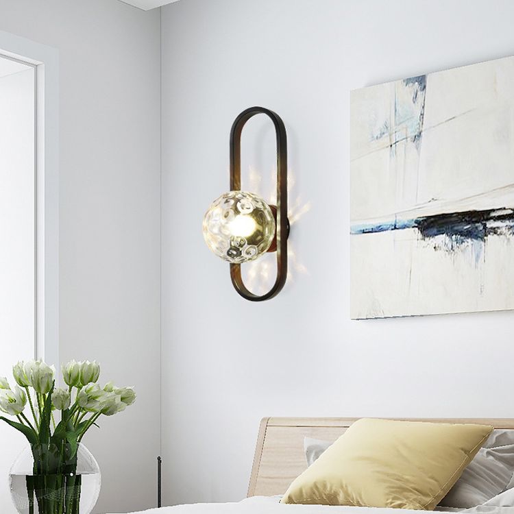 Lampada a parete in vetro a sfera di vetro di semplicità Nordica Design del corridoio del corridoio Aisle Lighting Freessing