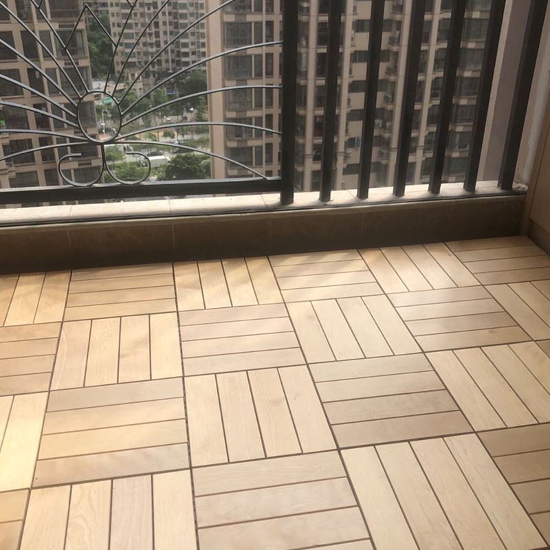 12" X 12" Square Wood Flooring Click-Locking Pine Wood Flooring Tiles