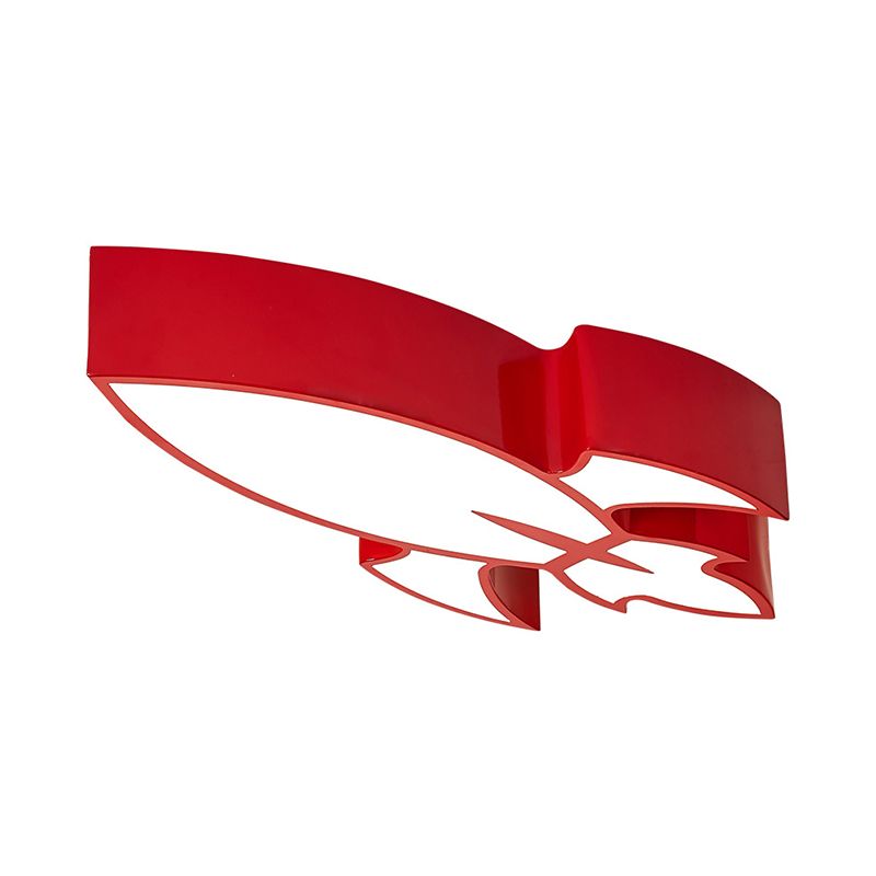 Éclairage encastré de fusée rouge/jaune/bleu Style enfants LED acrylique près du plafonnier