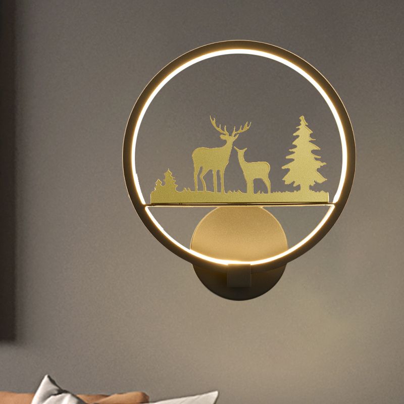 LED CHAMBRE Elk à motifs muraux mural éclair