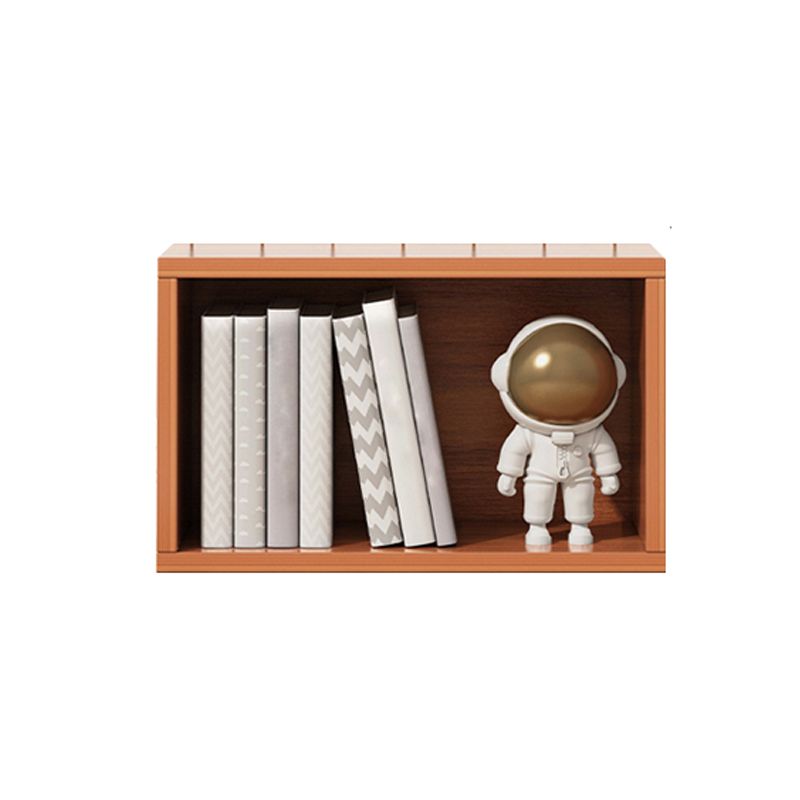 17.7"L Modern Style Bookcase Wood Closed Back Bookshelf for Home Office