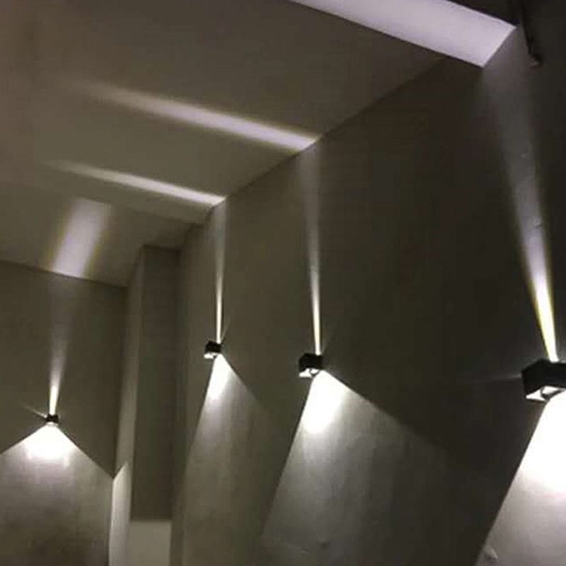 Lampe murale géométrique de style moderne métal métal 2 lumières éclairage mural