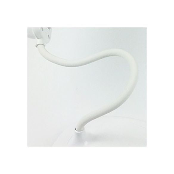 White Horn Shaped Desk Light Simple Style LED Touch Sensitive Standing Desk Lamp for Reading