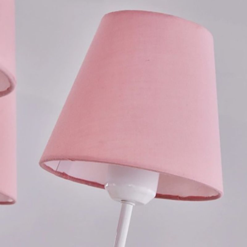 Multi Head Chandelier Light Nordic Macron Fabric Hanging Pendant for Living Room