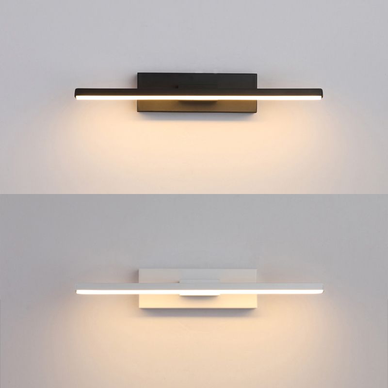 Aluminium rechthoekige LED -wand sconce in moderne beknopte stijl smeedijzeren roteerbare wandlamp met siliconen schaduw