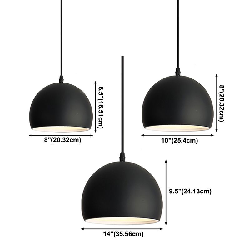 1-Licht-Globus-Anhänger Licht, nordische Makkaron-Metall-Pendelleuchte für Bar