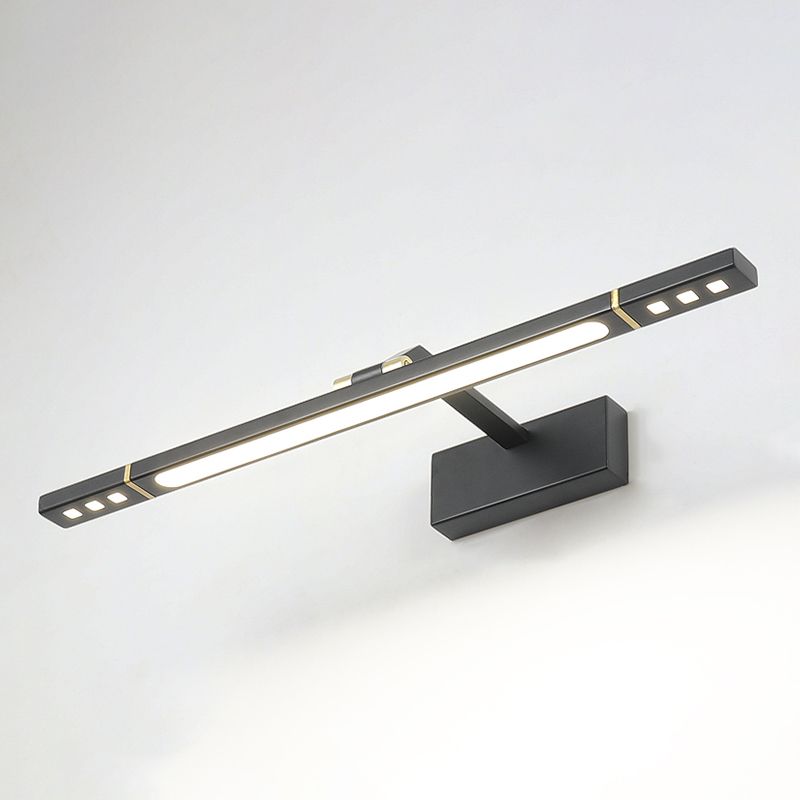Lampade per vanità a parete a LED illuminazione anteriore a specchio contemporaneo con ombra acrilica