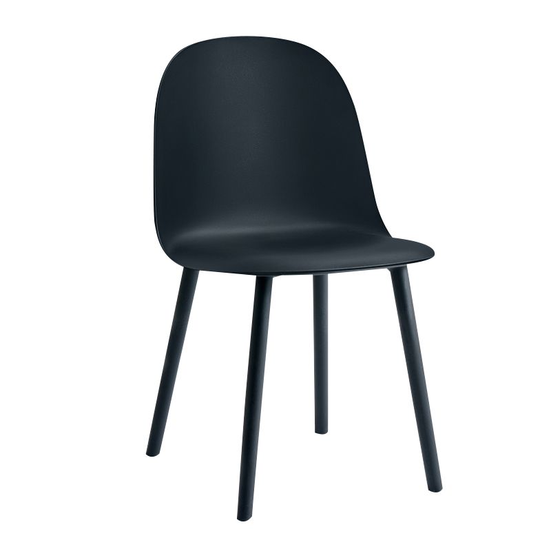 Sillas laterales de plástico Glam para interiores y exteriores, silla con respaldo sólido