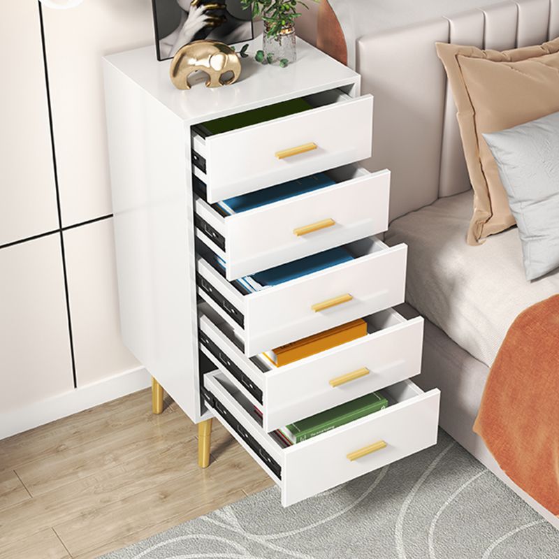 Contemporary 21.6"/35.4"Tall Accent Chest Rectangle Wood Chest with Drawers