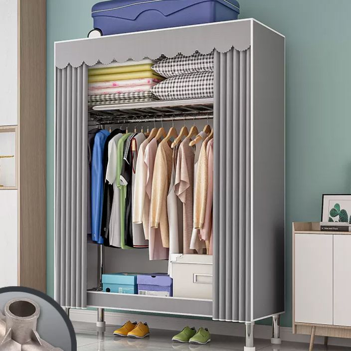 Contemporary Indoor Cabinet Matte Finish Wardrobe for Bedroom