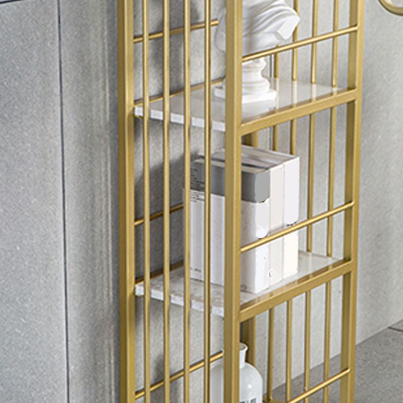 Glam Pub Height Dining Table Stone Top Pub Table for Dining Room