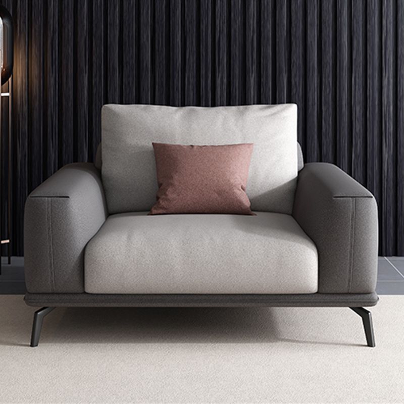 Faux Leather Sectionals/Sofa with Square Arm for Living Room