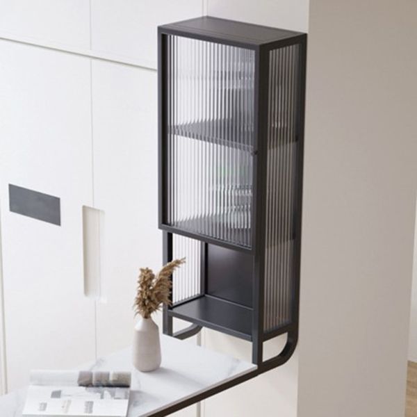 Glam Rectangle Bar Dining Table Stone Top and Metal Frame Bar Table