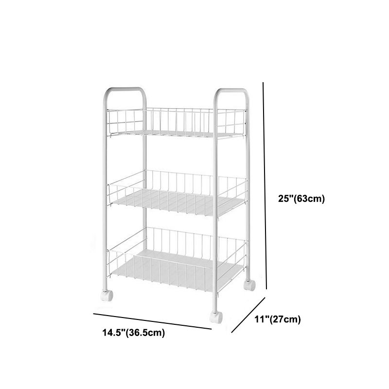 Industrial Iron Etagere Bookshelf Open Vertical Bookshelf with Caster Wheels