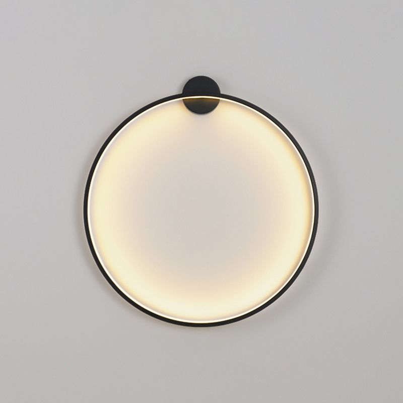 Iluminación de pared círculo en estilo moderno de silicona 1 lámpara de pared LED de luz