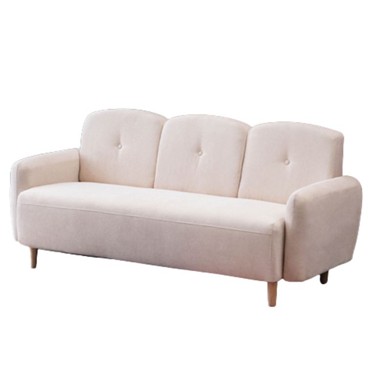 Velvet Sofa 29.52" H Recessed Arm with 3-seater Contemporary