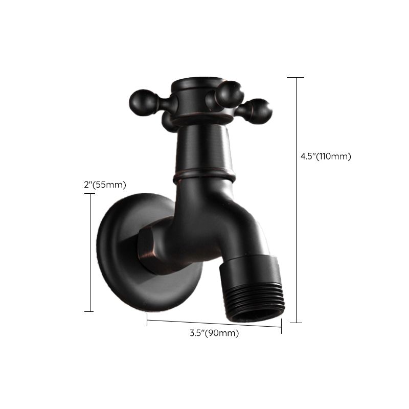 Widespread Bathroom Sink Faucet Wall Mounted Cross Handle Faucet