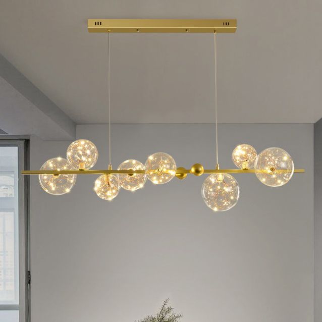 8 Lichtkugel Island Leuchten zeitgenössische Glasanhänger -Leuchten