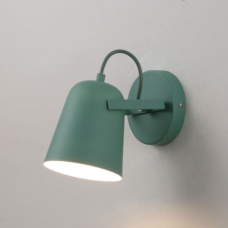 1 Light Wall Sconce Lamp Macaron Modern Metal Wall Mount Light Fixture for Boy Girl Bedroom