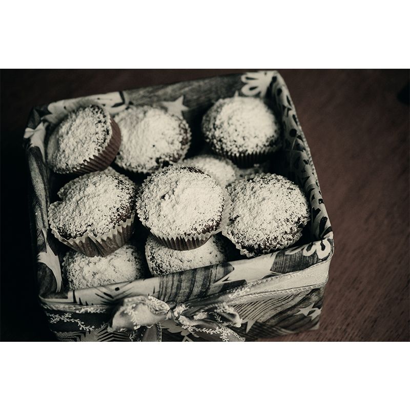 Muffins Cake Mural Wallpaper Washable Wall Decoration for Dessert Shop