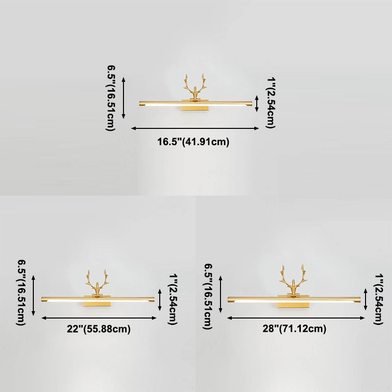 Minimalist Wall Sconce Mirror Light Wall Mounted Simple Wall Light Fixtures for Restroom