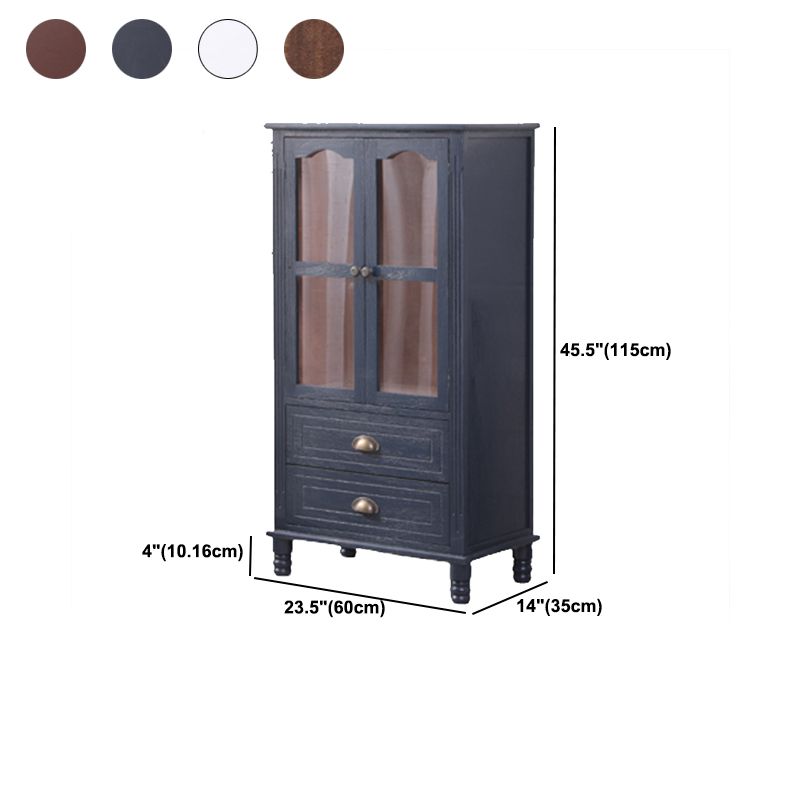 23.62" L x 13.77" W Industrial Wood Accent Cabinet with Drawer Rectangle Side Cabinet