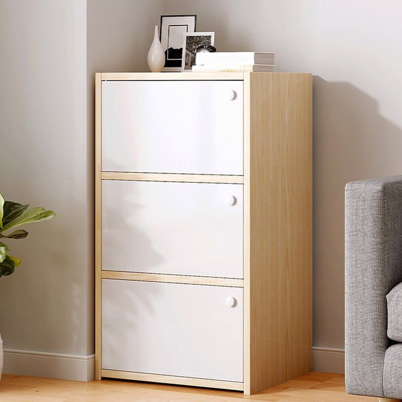Contemporary Accent Cabinet with Doors Scratch Resistant Storage Cabinet