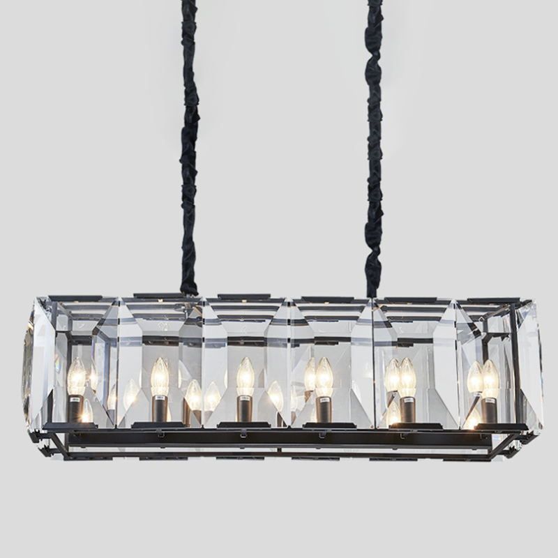 Isla colgante techo colgante iluminación de cristal vestíbulo de dormitorio luz del hotel