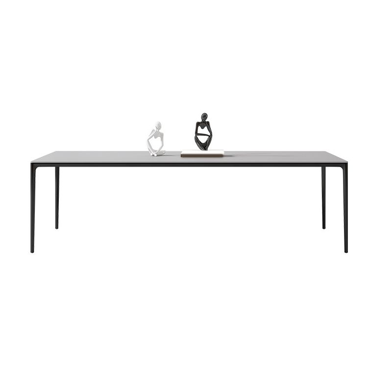 Modern Stone Dining Set 1/2/3/4/5 Pieces Dining Table Set with Solid Back Chairs