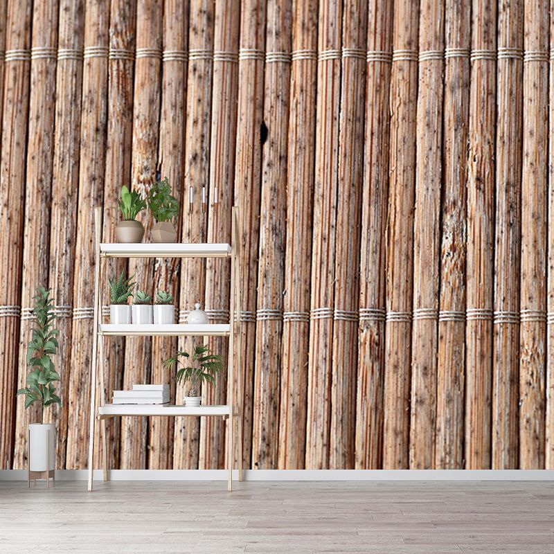 3D Mural Mildew Resistant Wood Grain Mural Industrial Style Decorative Bedrom Mural