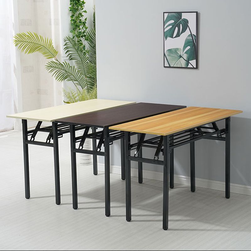 Contemporary Rectangular Home Writing Desk Folding Parsons Base Office Desk