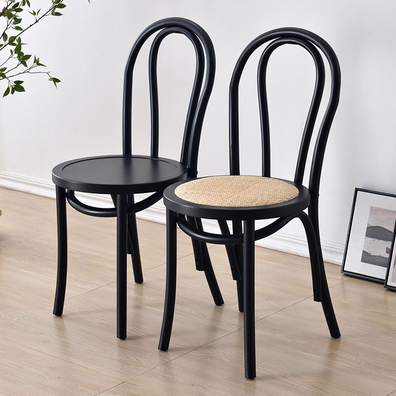 Moderne Küchen -Esszimmer Birch Holzstuhl Windsor Back Side Stühle Set Set