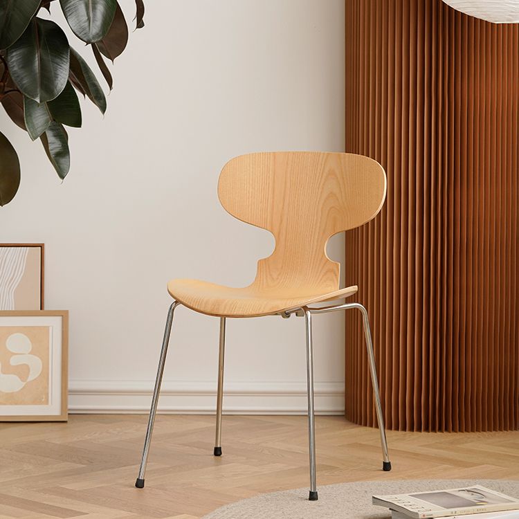 Industrial Style Side Chair Wooden Indoor Dining Chair for Home