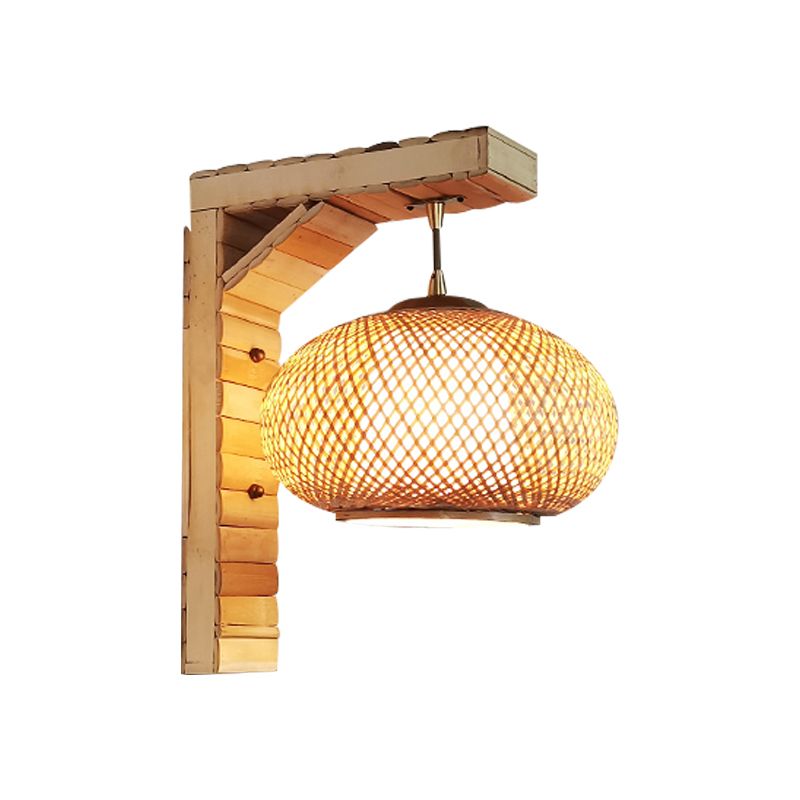 Modern Creative Wall Light Bamboo Wall Sconce Light for Living Room