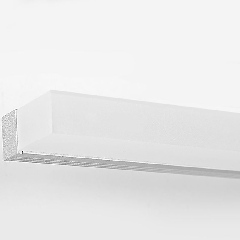 Langstreifen LED -Waschtischlichter mit Acrylschatten moderner Spiegel vorderen Licht