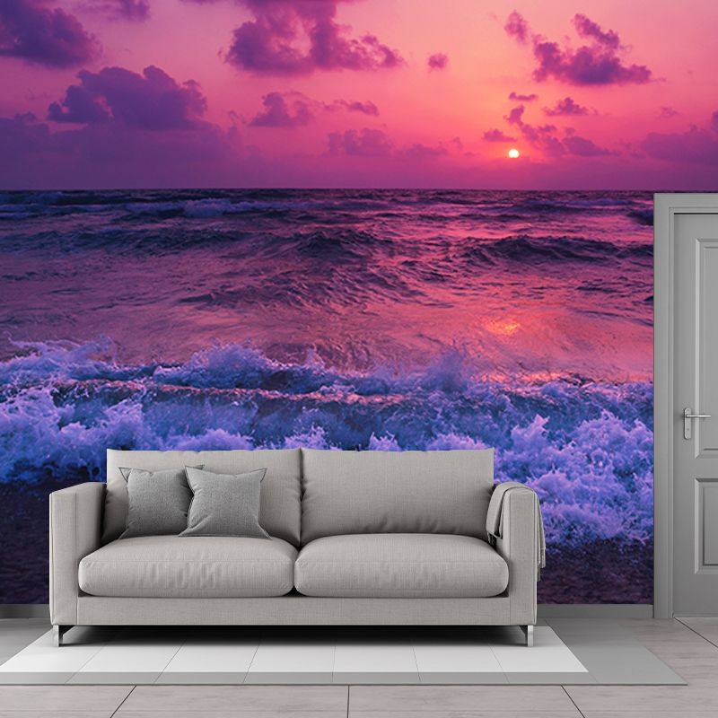 Coastal Scenery Photography Mural Wallpaper Decorative Bedroom Wall Mural