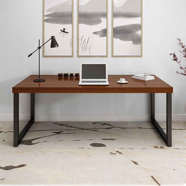Solid Wood Rectangular Work Table Home Office Modern Writing Desk