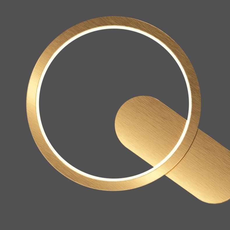 Lámparas de pared LED geométrica de metal estilo moderno de estilo múltiple luminos