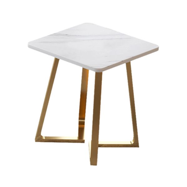Quadratisch hölzerner weißer Esstisch Industrial Doppelpodesttisch für Esszimmer