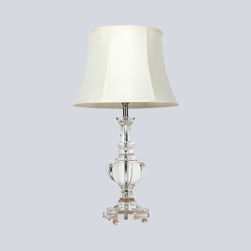1 lampe de forme de bocal de tête lampe de lecture de cristal biseauté contemporain Light en blanc
