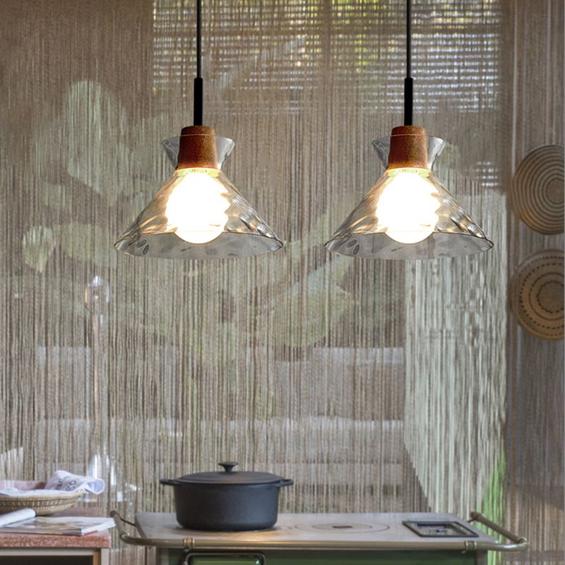 Indoor -leichte hängende leichte Wasserglasanhänger Licht für Esstisch