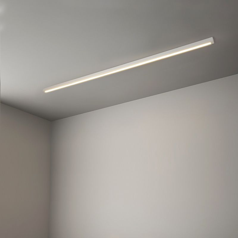 Luz de montaje claro lineal luz de techo LED incorporada en la Sala de estar de acrílico Nórdico